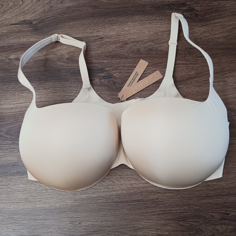 Skims 40DD Beige Sand Ultimate Push Up Balconette Bra Ba-BAL-5486W New